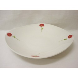 PLATO HONDO AMAPOLA ROJA...