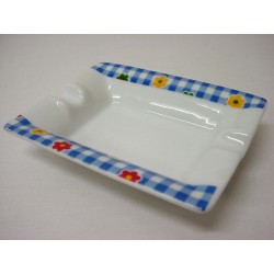 CENICERO PEQUEÑO FLOR VICHY...