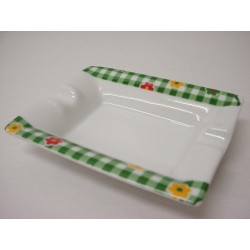 CENICERO PEQUEÑO FLOR VICHY...