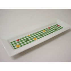 BANDEJA BAÑO ALARGADA FLOR...