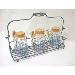 SOPORTE AZUL 3 BOTES VICHY...