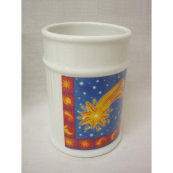 VASO BAÑO ESTRIAS ASTROS AZUL