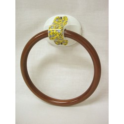 TOALLERO ARO GRANDE MARRON...