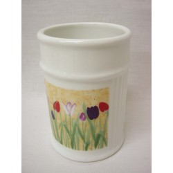 VASO BAÑO ESTRIAS TULIPANES...