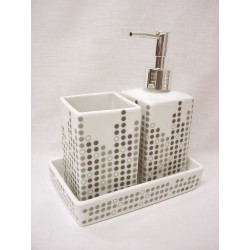 JUEGO BAÑO 3 VASO POMPAS...