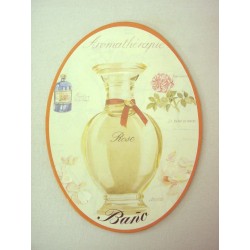 PLACA MADERA OVAL BAÑO...