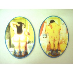 JUEGO 2 PLACAS BAÑO GORDOS...