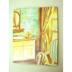 CUADRO TABLA BAÑO VERDE...