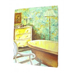 CUADRO TABLA BAÑO VERDE...