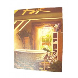 CUADRO TABLA BAÑO BAÑERA...