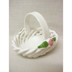 CESTA CERAMICA BLANCA...