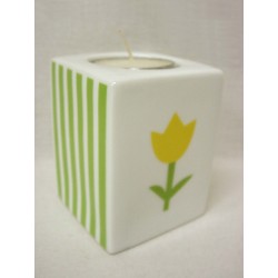 PORTAVELAS PEQUEÑO RAYAS...