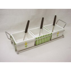 JUEGO SALSERA RAYAS TULIPAN...