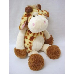 PELUCHE JIRAFA SENTADA MARRON
