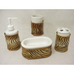 JUEGO BAÑO 4 PIEZAS TIGRE...