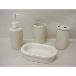 JUEGO BAÑO 4 PIEZAS BLANCO...