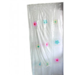 CORTINA BAÑERA BOLSO FLORES...