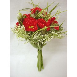 RAMO BOUQUET AMAPOLAS ROJO