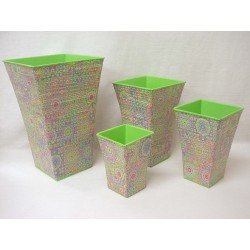 JUEGO 4 MACETEROS DECOPATCH...