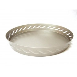 BANDEJA REDONDA ONDAS PLATEADO