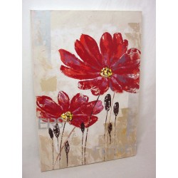 CUADRO LIENZO FLORES DOBLES...