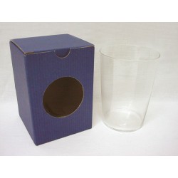 CAJA CARTON AZUL PARA VASO...