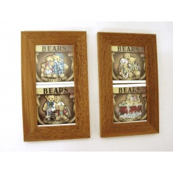 CUADRO DOBLE PEQUEÑO OSITOS...