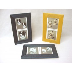 CUADRO DOBLE PEQUEÑO PERROS...