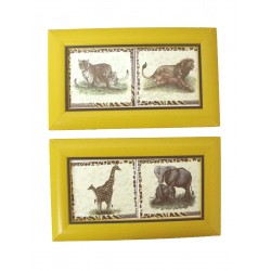 CUADRO DOBLE PEQUEÑO ANIMAL...