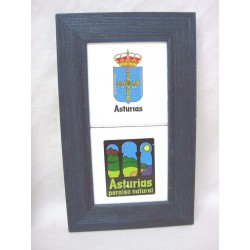 CUADRO PEQUEÑO DOBLE AZUL...