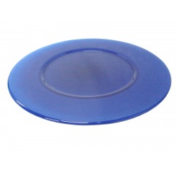 BAJOPLATO CRISTAL REDONDO AZUL