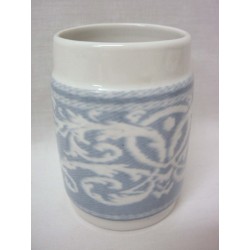 VASO BAÑO BORDE TOALLA AZUL