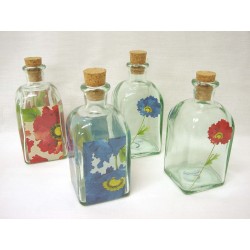 BOTELLA AMAPOLA ROJA AZUL...