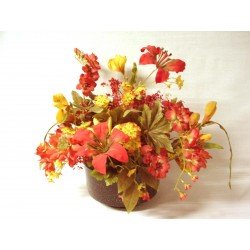 CENTRO FLORES ROJO AMARILLO...