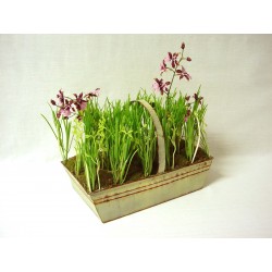 CENTRO METAL CESTA FLORES...