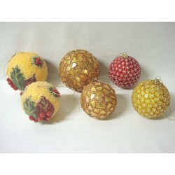 SET 6 BOLAS COLGANTES NAVIDAD