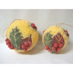 SET 2 BOLAS COLGANTES NAVIDAD