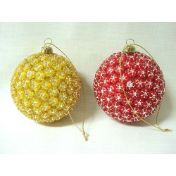 SET 2 BOLAS COLGANTES NAVIDAD