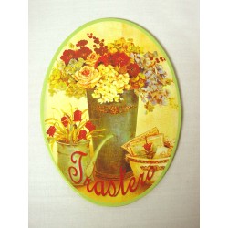 PLACA MADERA OVAL TRASTERO...