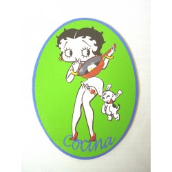 PLACA MADERA OVAL COCINA...