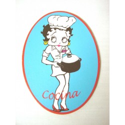 PLACA MADERA OVAL COCINA...