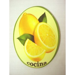 PLACA MADERA OVAL COCINA...