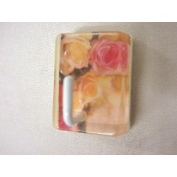 PERCHA RECTANGULAR ROSAS...