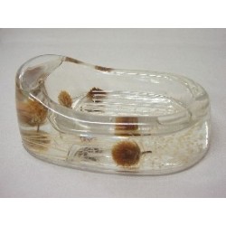 JABONERA FLORES Y HOJAS ROJAS