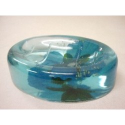 JABONERA ACRILICO FLOR AZUL...